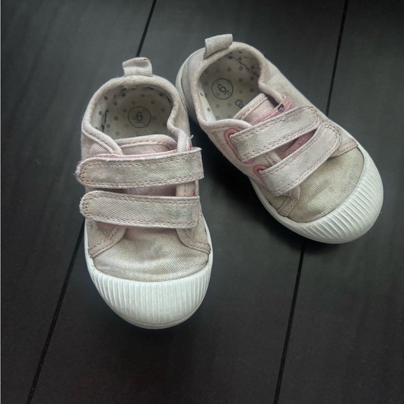 Cat & Jack pink sparkle Parker sneakers GUC size 6 GUC - Picture 1 of 3